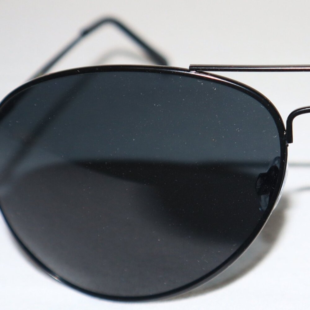 Black Aviator Sunglasses Unisex UV- 400 100% UV Protection